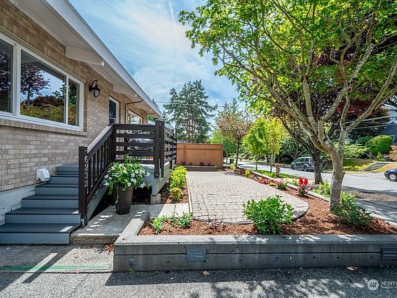 Patio leading to front door