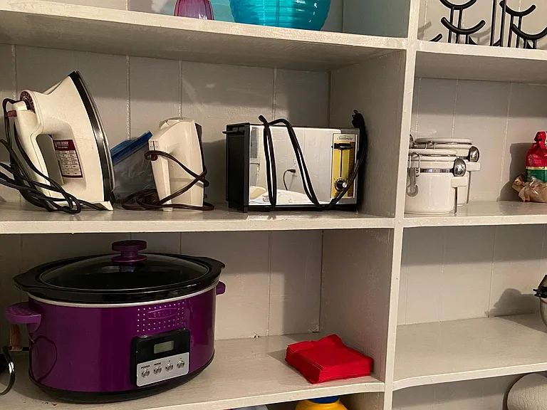 Pantry with small appliances