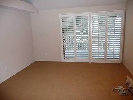 Master bedroom with sliders to deck