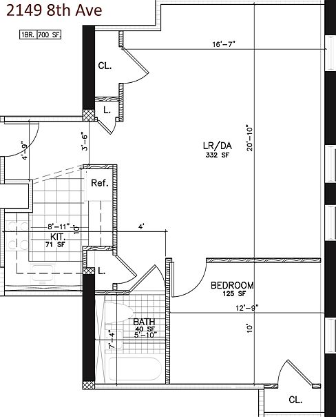 1st image of 2149 8th Ave APT 3B