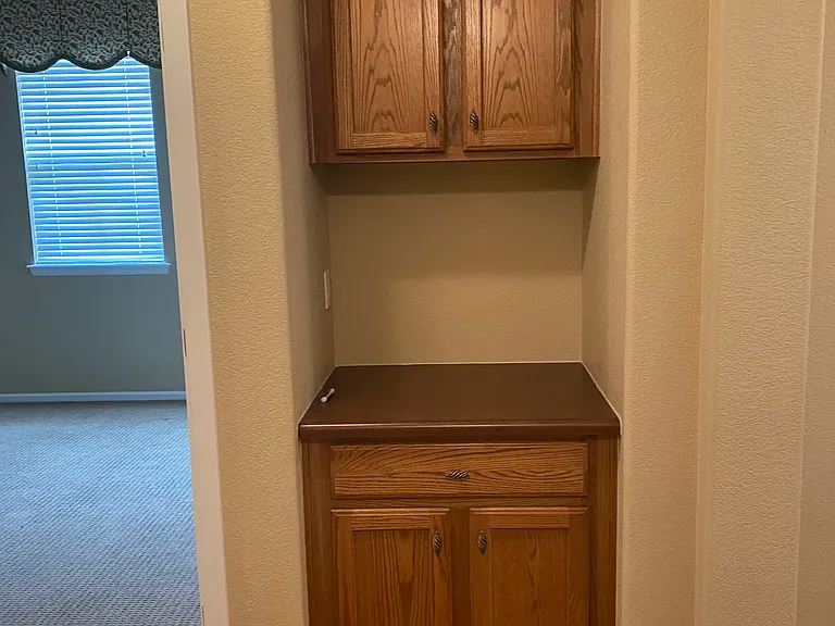 Storage nook in hallway