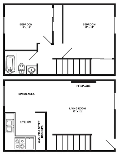 Floor plan Townhome B
