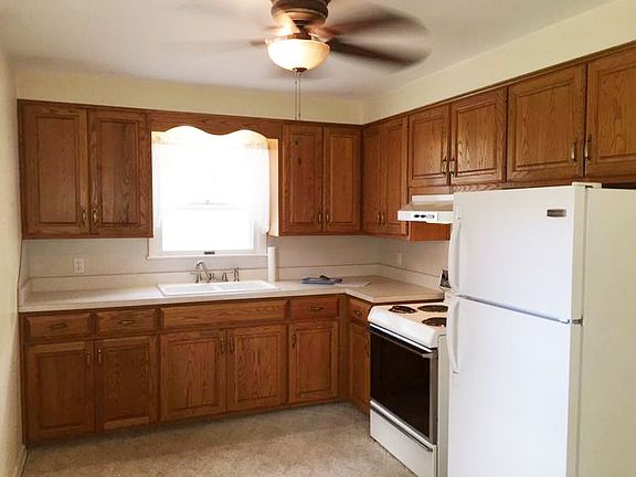 A nice kitchen with plenty of cabinet space.