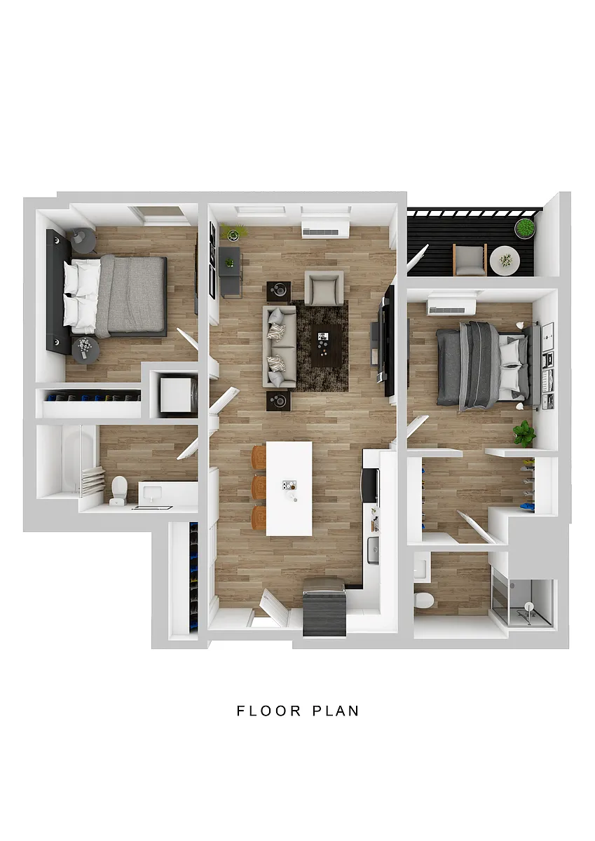 Floor plan Cascara - 2 Bed B2
