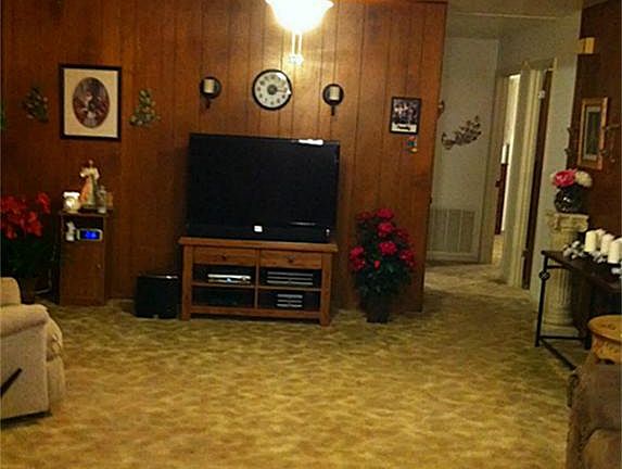 family room is open to kitchen & dining room