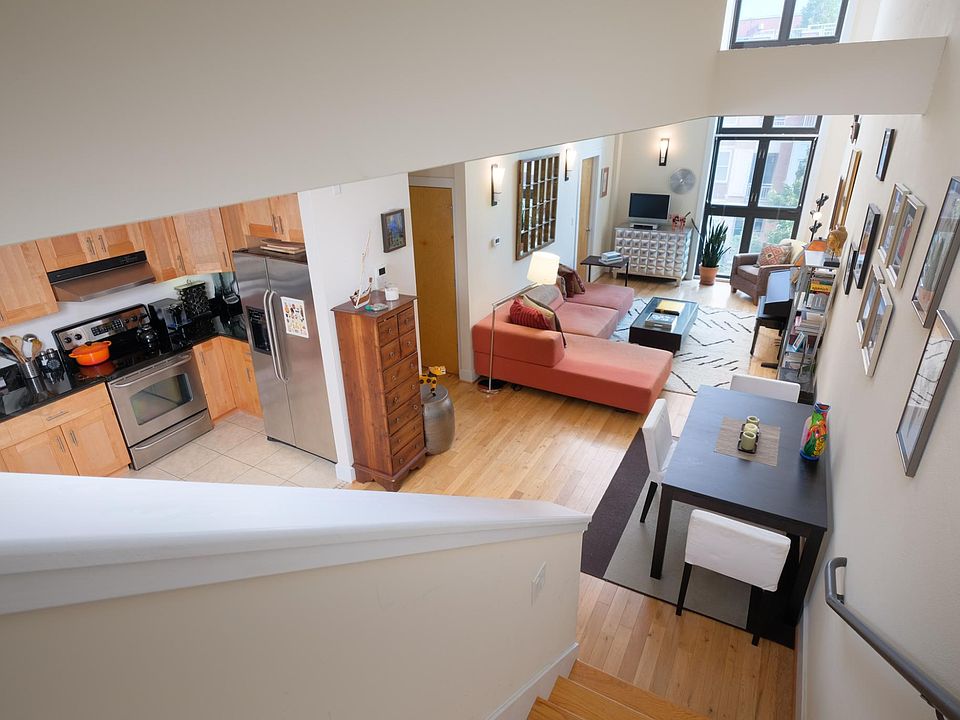 Living room and kitchen