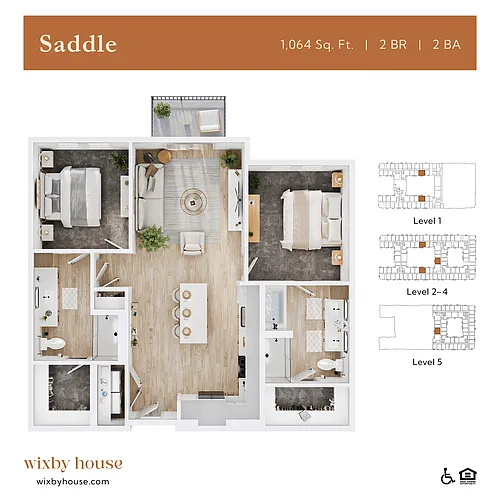 Floor plan Saddle