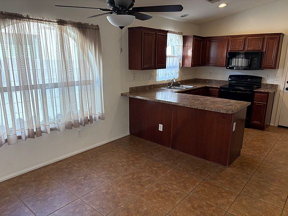 Dining area and kitchen