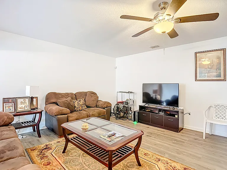 Shared living space. Downstairs.