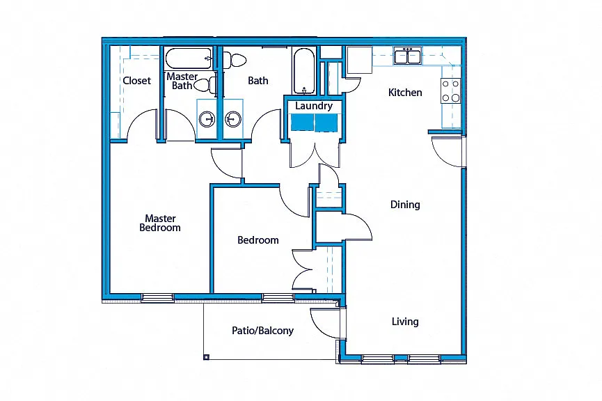 Floor plan Two Bedroom Floor Plan