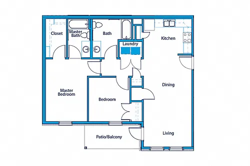 Floor plan Two Bedroom Floor Plan