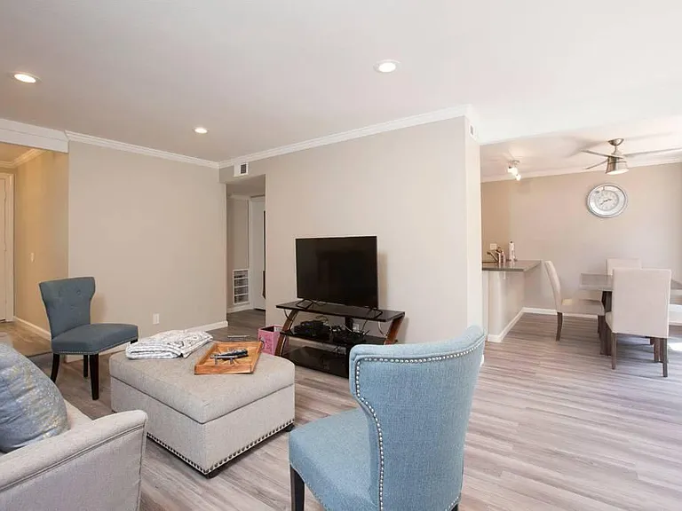 Living space and dinning area