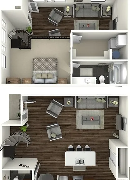 968 square foot one bedroom, one and a half bath loft apartment home 968 square foot one bedroom, one and a half bath loft apartment home
