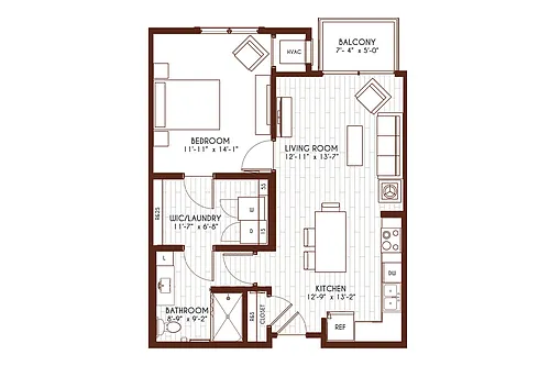 Floor plan Hemingway