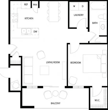 1 Bed | 1 Bath 1 Bed | 1 Bath