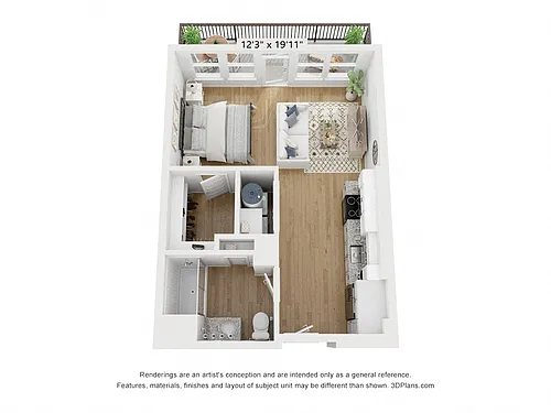 Floor plan S1 - Studio