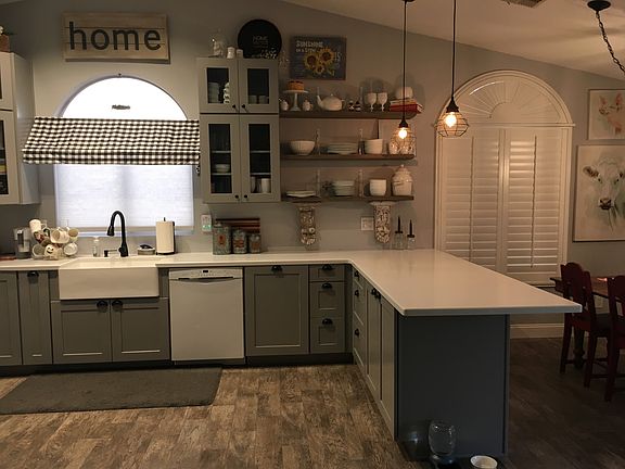 new cabinets and counters