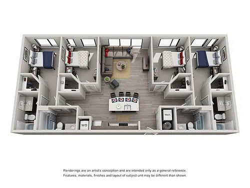 Floor plan 4 Bedroom 4 Bathroom C