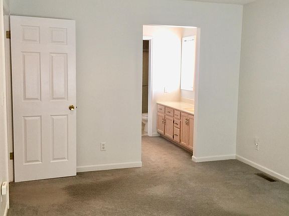 Master bedroom with walk in closet