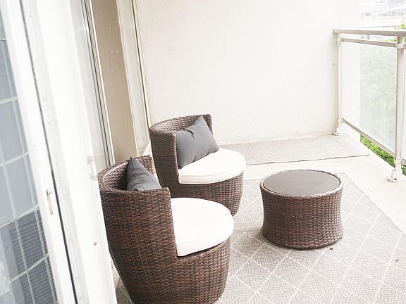unit balcony with river views