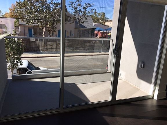 Balcony with glass railing