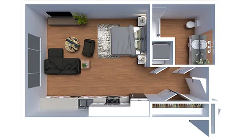 Floor plan Market Studio