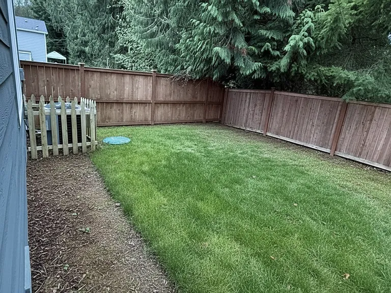Backyard with Privacy and green-belt