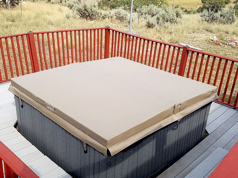 Hot tub on back deck
