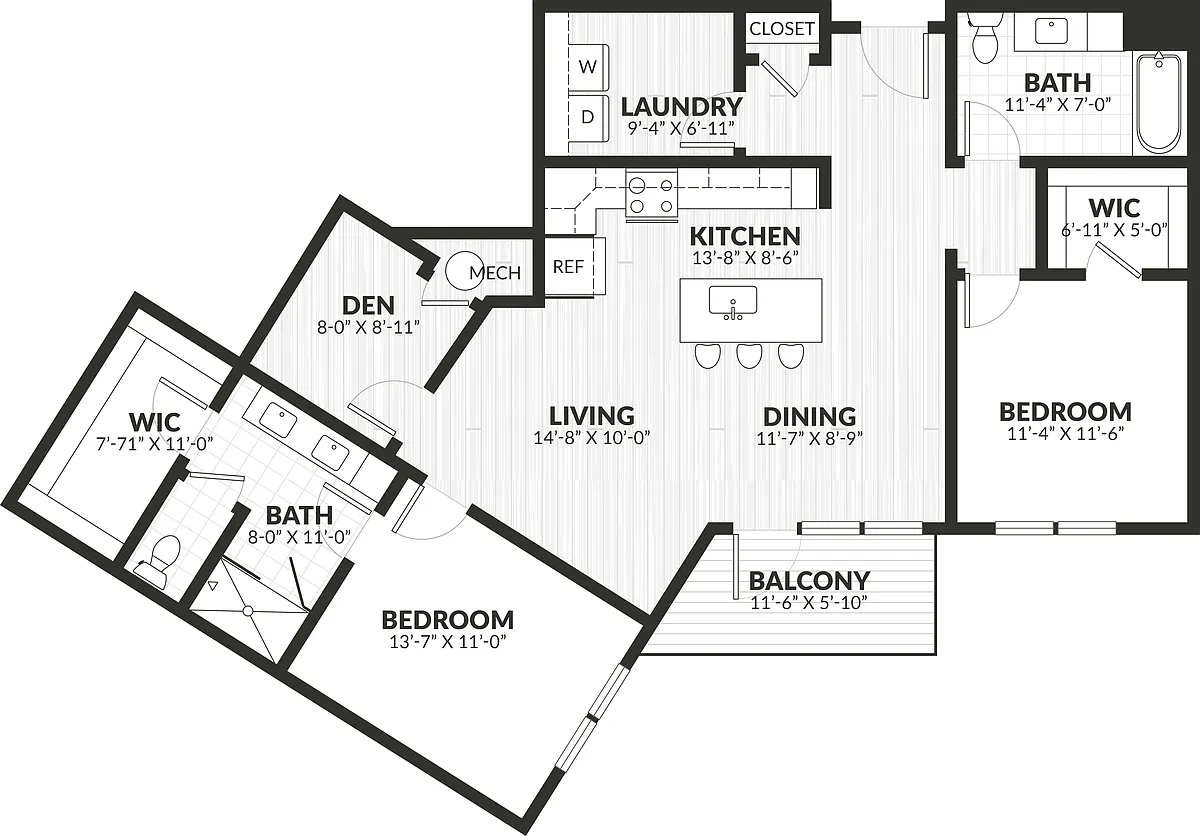 Floor plan 2 Bed/2 Bath Den-b6.a