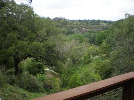 from outside cooking deck