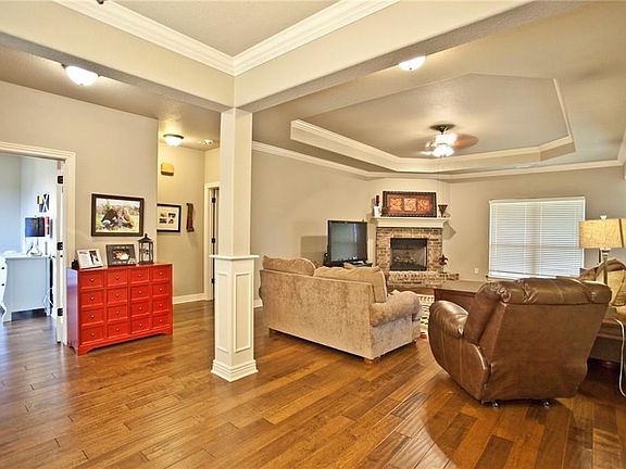 Formal dining room is an extension of the living area. Currently used as a play room for the kids.