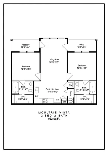 Floor plan 2X2