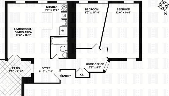 1st image of 182 E 2nd St APT 2E