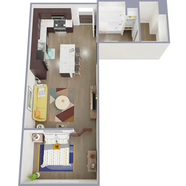 Floor plan 0x1 - 516 sqft - S2
