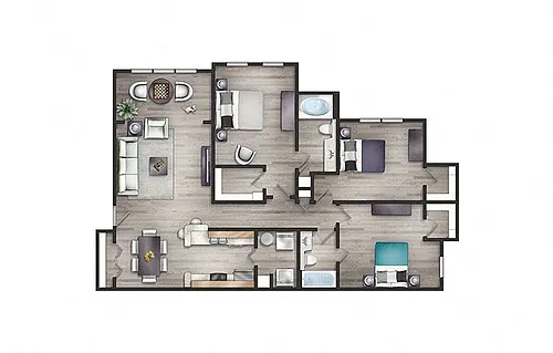 Floor plan Hampton II Newly Renovated + Bonus Room