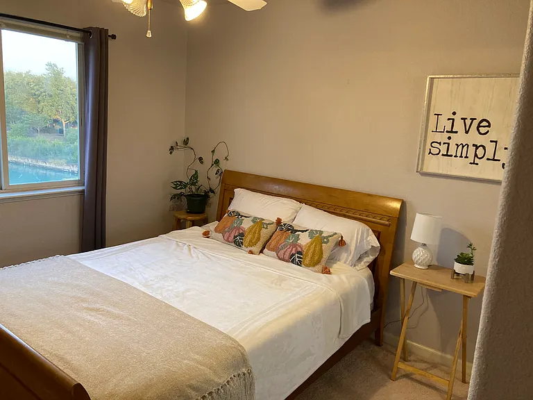 Another bedroom is available upstairs