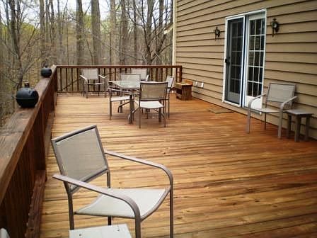 Huge rear deck