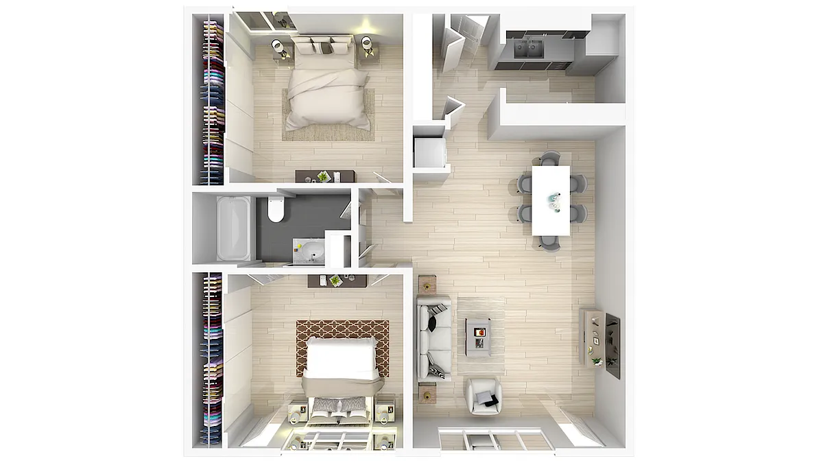 Floor plan 2 X 1