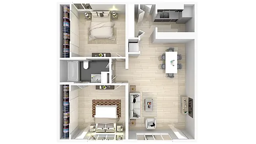 Floor plan 2 X 1
