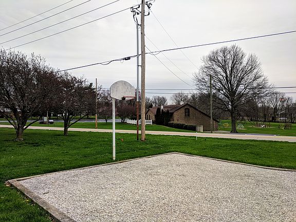 Across from a church