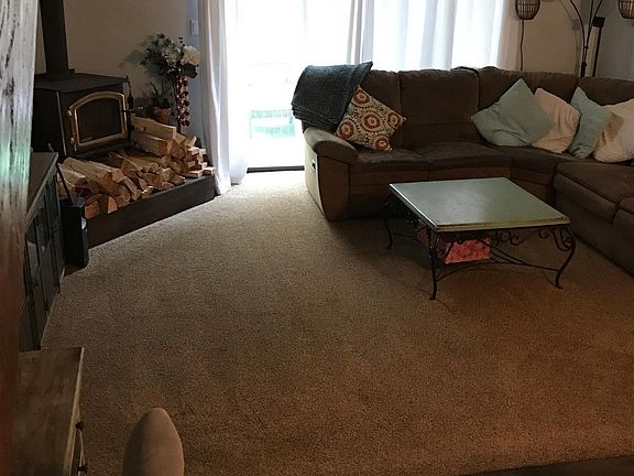 Living area. Wood Burning Stove