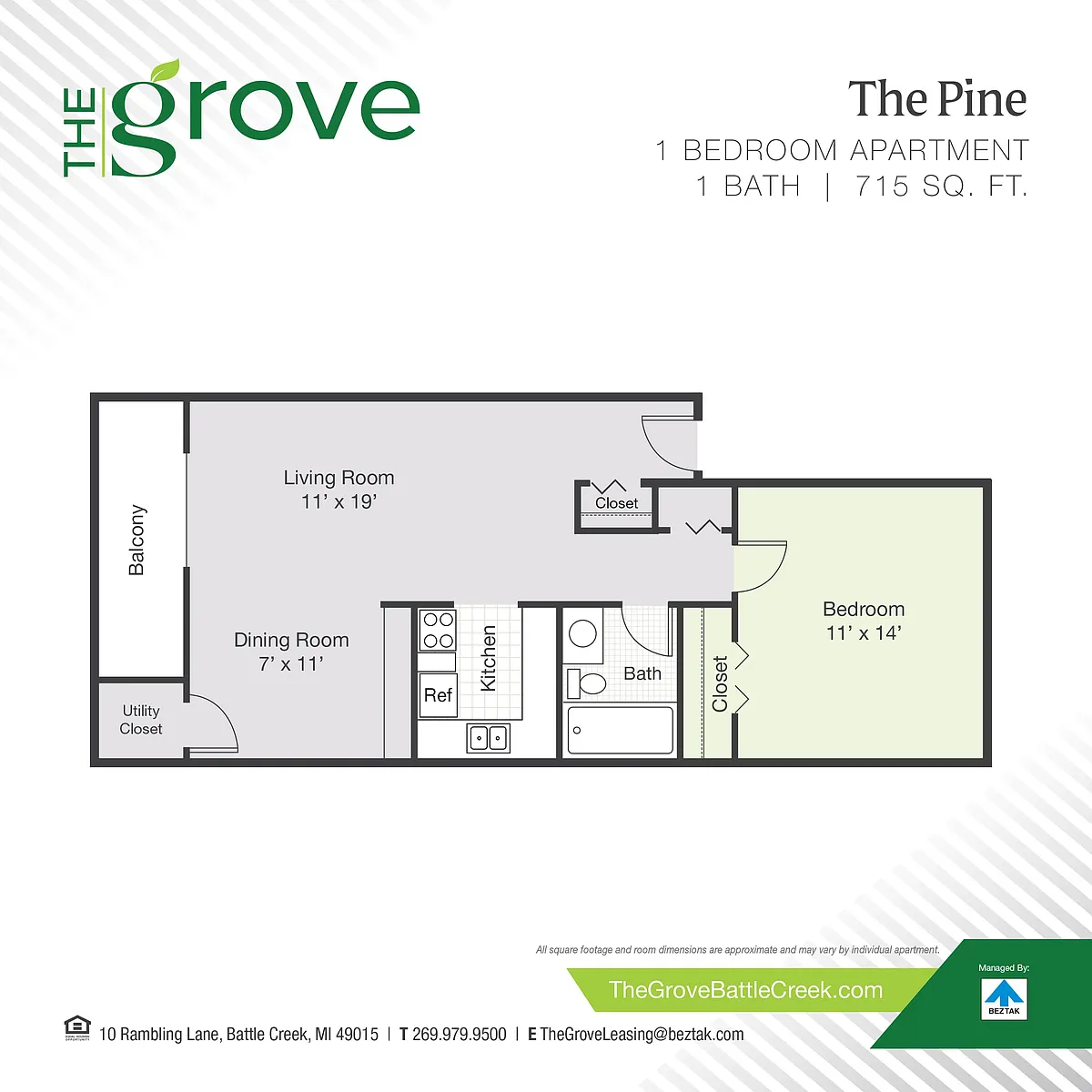 Floor plan The Pine - Renovated