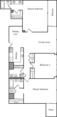 Floor plan 3+ Bedrooms B