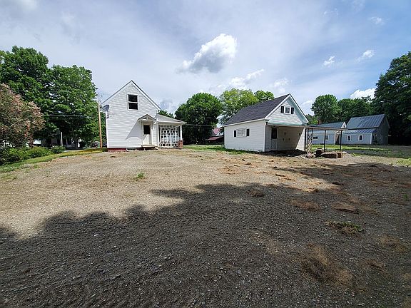 freshly seeded back yard