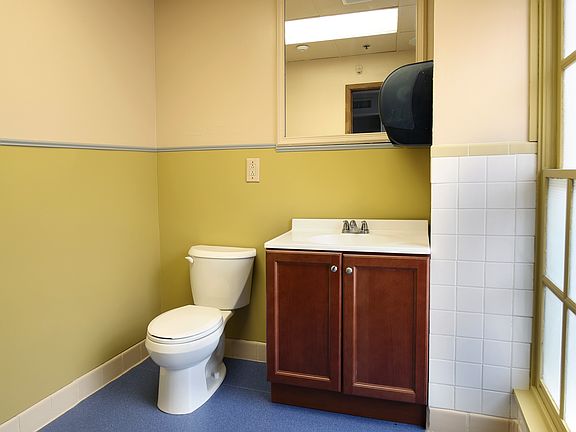 Street level bathroom