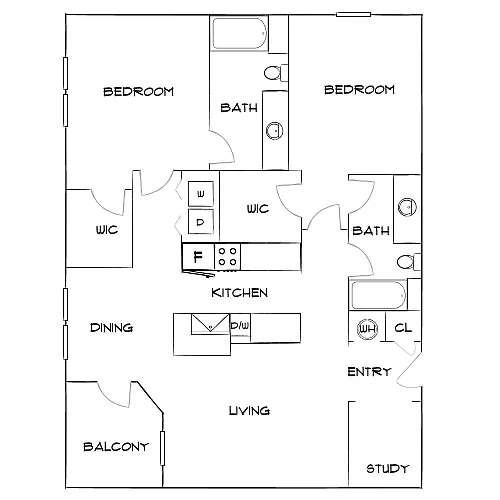 Floor plan Design 2B