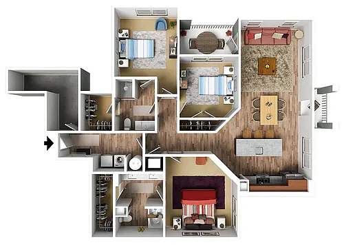 Floor plan Naddour