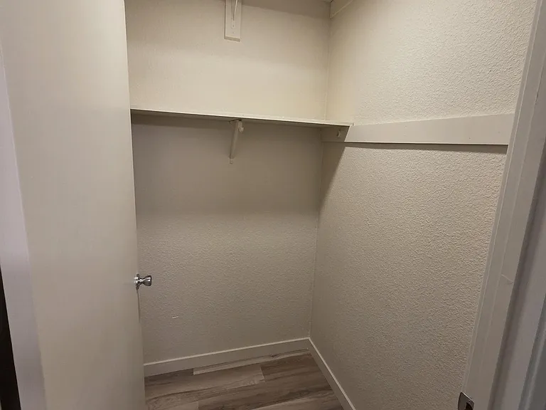 Master bedroom walk in Closet.