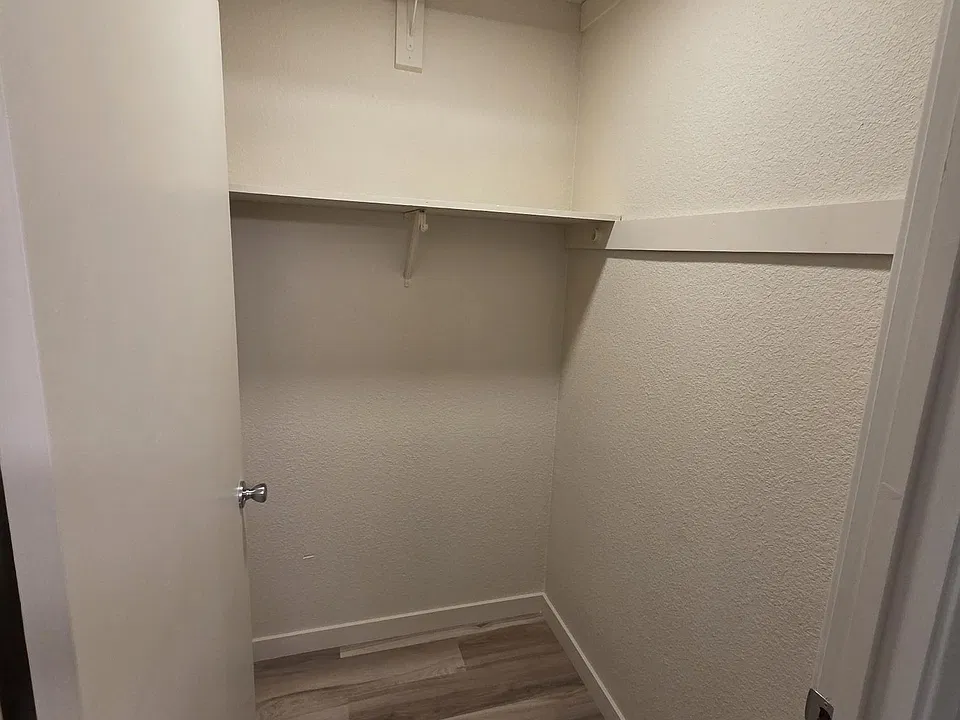 Master bedroom walk in Closet.