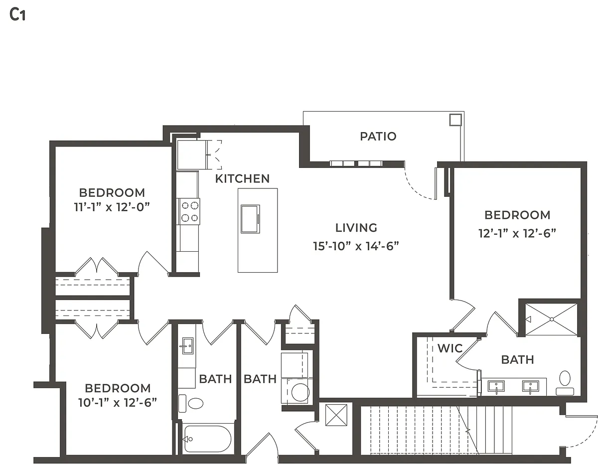 Floor plan Sand Pointe w/ Garage